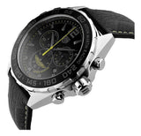 Tag Heuer Formula 1 Aston Martin Black Dial Black Leather Strap Watch for Men - CAZ101P.FC8245