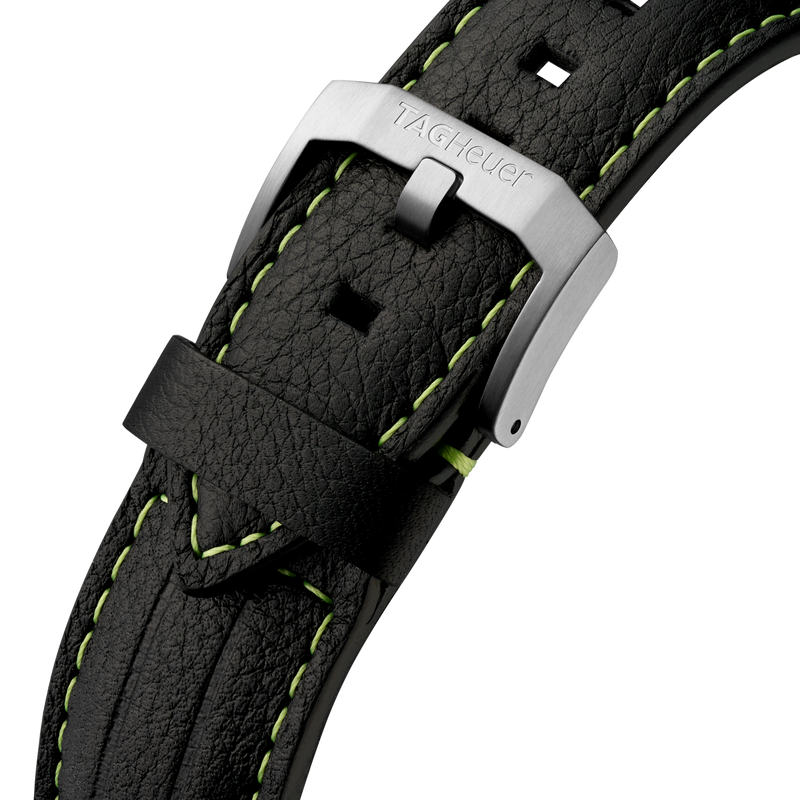 Tag Heuer Formula 1 Aston Martin Black Dial Black Leather Strap Watch for Men - CAZ101P.FC8245 Buy Now By Tag Heuer