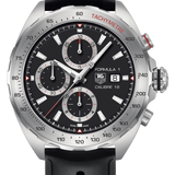 Shop Tag Heuer Formula 1 Calibre 16 Black Dial Black Leather Strap Watch for Men - CAZ2010.FT8024 in USA