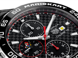 Shop Tag Heuer Formula 1 Mario Kart Chronograph Black Dial Black Leather Strap Watch for Men - CAZ201E.FC6517 in USA