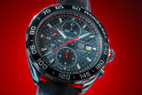 Shop Tag Heuer Formula 1 Mario Kart Chronograph Black Dial Black Leather Strap Watch for Men - CAZ201E.FC6517 in USA