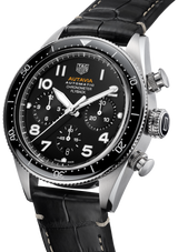 Tag Heuer Autavia Chronometer Flyback Automatic Chronograph Black Dial Black Leather Strap Watch for Men - CBE511A.FC8279 Buy Now By Tag Heuer