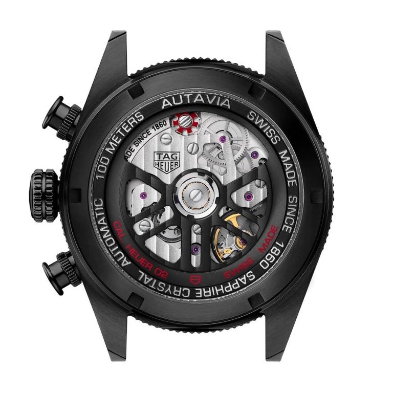 Tag Heuer Autavia Chronometer Flyback Chronograph Black Dial Black Leather Strap Watch for Men - CBE511C.FC8280 Buy Now By Tag Heuer