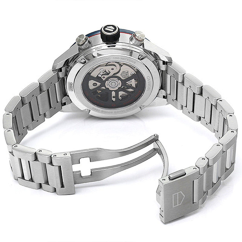 Tag Heuer Carrera Chronograph Blue Dial Silver Steel Strap Watch for Men - CBG2A11.BA0654 Buy Now By Tag Heuer