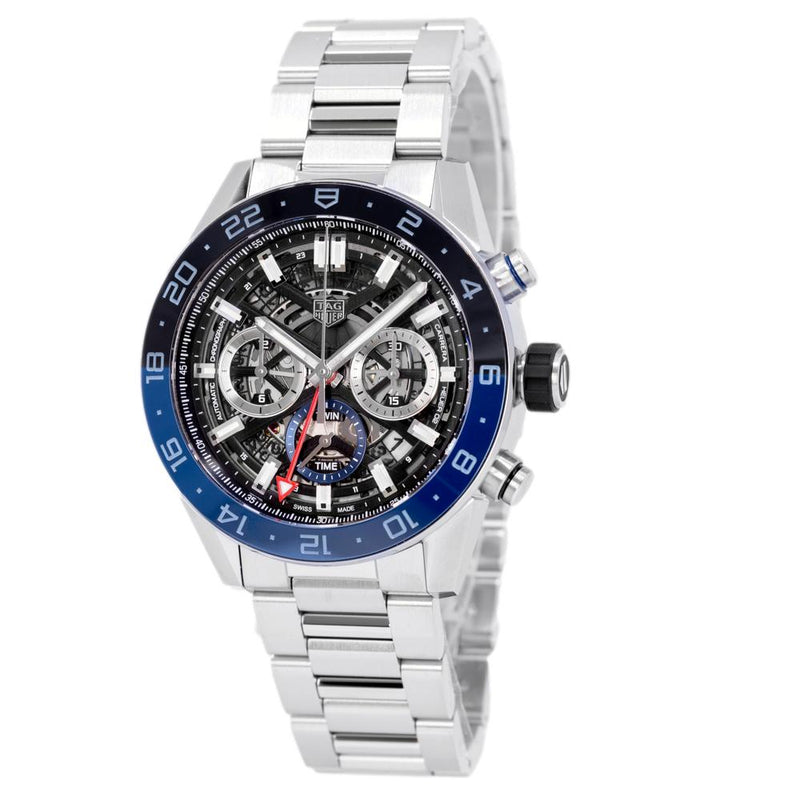 Tag Heuer Carrera Chronograph Blue Dial Silver Steel Strap Watch for Men - CBG2A1Z.BA0658 Buy Now By Tag Heuer