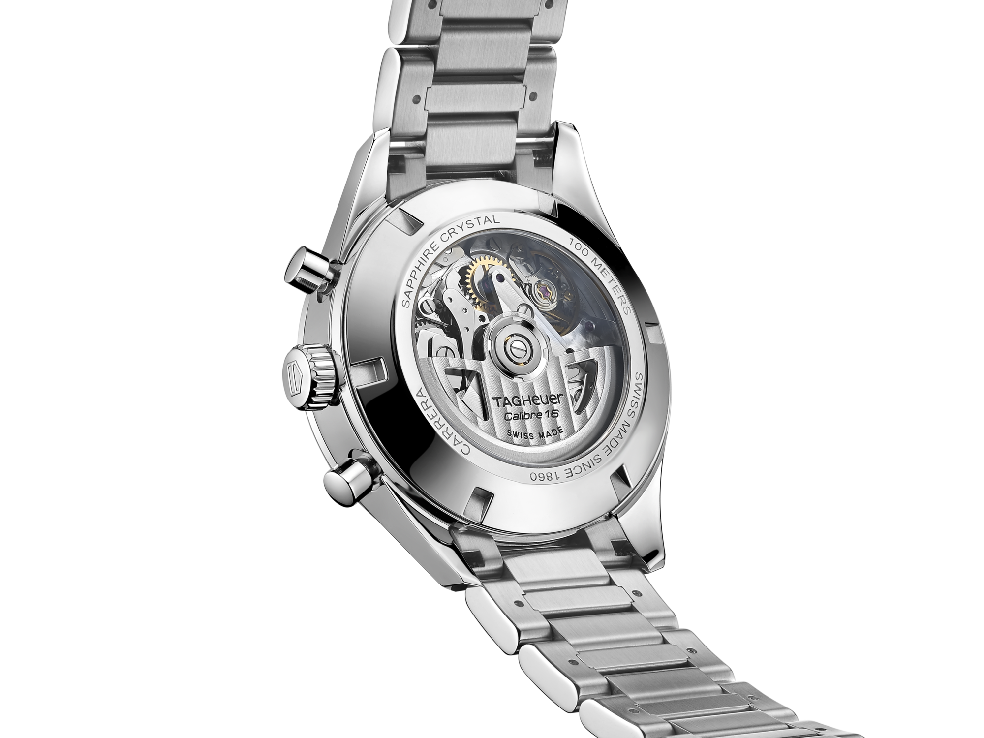 Tag Heuer Carrera Chronograph 41mm Blue Dial Silver Steel Strap Watch for Men - CBK2112.BA0715