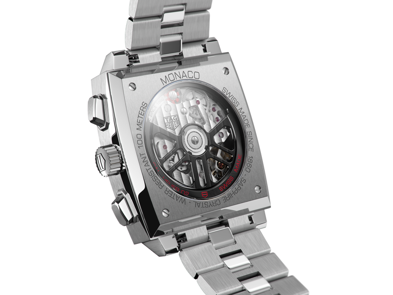 Tag Heuer Monaco Automatic Chronograph Blue Dial Silver Steel Strap Watch for Men - CBL2111.BA0644 Buy Now By Tag Heuer