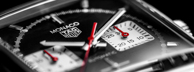 Tag Heuer Monaco Automatic Chronograph Black Dial Black Leather Strap Watch for Men - CBL2113.FC6177 Buy Now By Tag Heuer