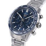 Tag Heuer Carrera Chronograph Blue Dial Silver Steel Strap Watch for Men - CBN2A1A.BA0643 Buy Now By Tag Heuer