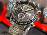 Tag Heuer Carrera Chronograph Black Dial Silver Steel Strap Watch for Men - CBN2A1AA.BA0643 Buy Now By Tag Heuer