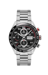 Tag Heuer Carrera Chronograph Black Dial Silver Steel Strap Watch for Men - CBN2A1AA.BA0643 Buy Now By Tag Heuer