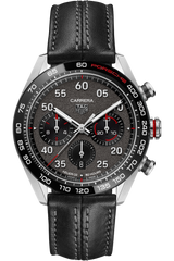 Tag Heuer Carrera Porsche Chronograph Special Edition Black Dial Black Leather Strap Watch for Men - CBN2A1F.FC6492 Buy Now By Tag Heuer