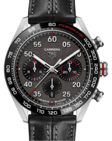 Tag Heuer Carrera Porsche Chronograph Special Edition Black Dial Black Leather Strap Watch for Men - CBN2A1F.FC6492 Buy Now By Tag Heuer