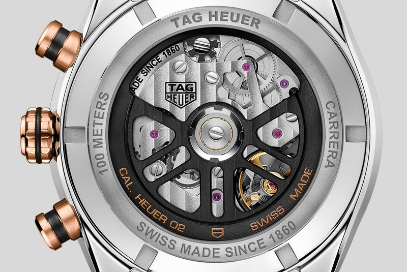 Tag Heuer Carrera Chronograph Black Dial Black Leather Strap Watch for Men - CBN2A5A.FC6481 Buy Now By Tag Heuer