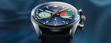 Tag Heuer Carrera Skipper Automatic Chronograph Blue Dial Blue Nylon Strap Watch for Men - CBS2213.FN6002 Buy Now By Tag Heuer