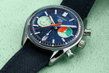Tag Heuer Carrera Skipper Automatic Chronograph Blue Dial Blue Nylon Strap Watch for Men - CBS2213.FN6002 Buy Now By Tag Heuer