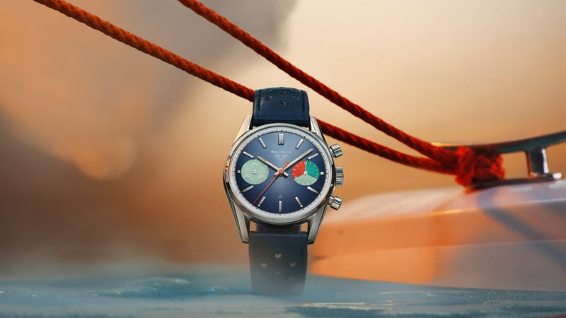 Tag Heuer Carrera Skipper Automatic Chronograph Blue Dial Blue Nylon Strap Watch for Men - CBS2213.FN6002 Buy Now By Tag Heuer