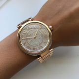 Michael Kors Skylar Rose Gold Dial Rose Gold Steel Strap Watch for Women - MK5868 Buy Now By Michael Kors