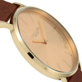 Coach Perry Analog Gold Dial Brown Leather Strap Watch for Women - 14503331-C Buy Now By Coach