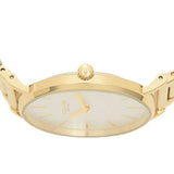 Coach Perry White Dial Gold Steel Strap Watch for Women - 14503345