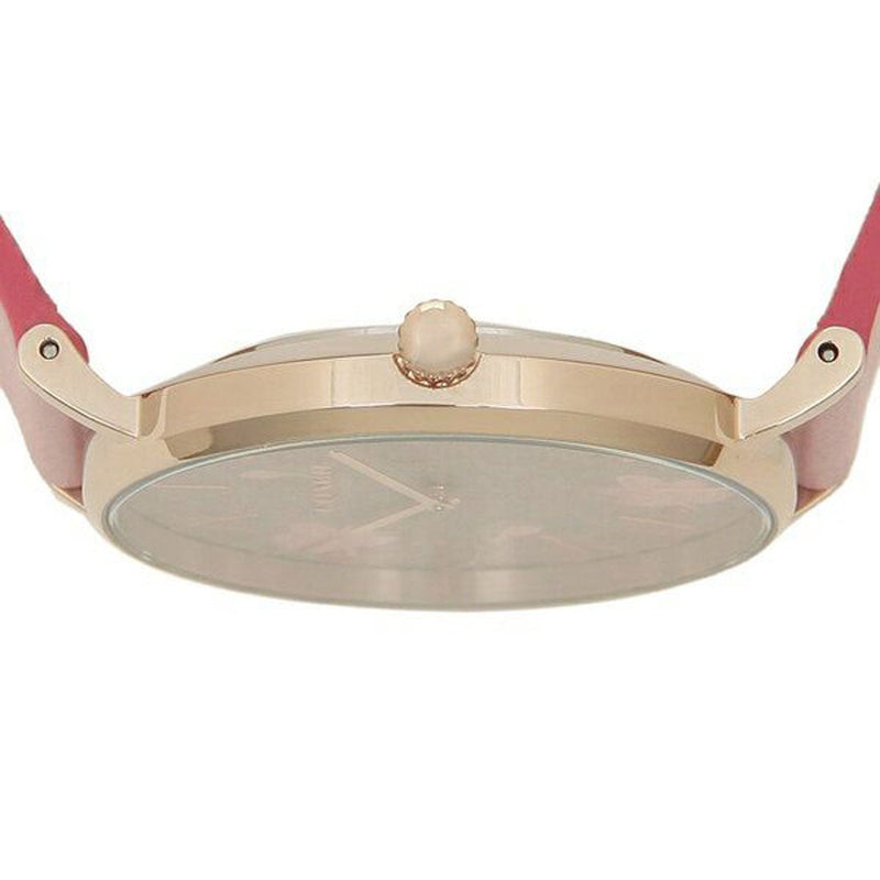 Coach Perry Floral Motif Fawn Dial Pink Leather Strap Watch for Women - 14503442 Buy Now By Coach