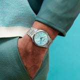Citizen Tsuyosa Automatic Turquoise Dial Silver Steel Strap Watch For Men - NJ0151-88M Buy Now By Citizen