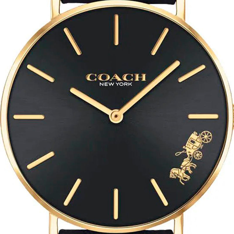 Coach Perry Black Dial Black Leather Strap Watch for Women - 14503333 Buy Now By Coach