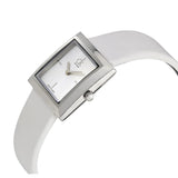Calvin Klein Mark Silver Dial White Leather Strap Watch for Women - K3R231L6 Buy Now By Calvin Klein