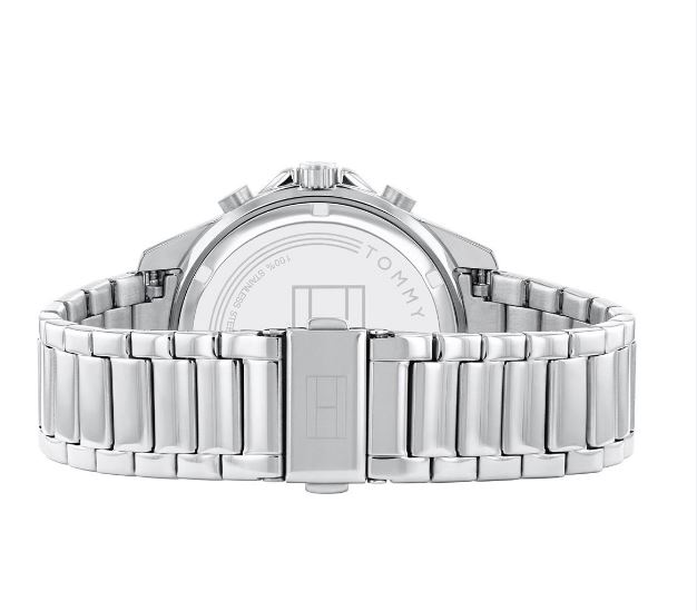 Tommy Hilfiger Aiden Chronograph Grey Dial Silver Steel Strap Watch For Men - 1791857 Buy Now By Tommy Hilfiger