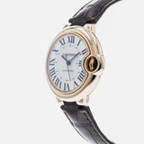 Shop Cartier Ballon Bleu De Cartier Silver Dial Brown Leather Strap Watch for Women - W6920097 in USA