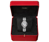 Cartier Ballon Bleu De Cartier Diamonds White Dial Silver Steel Strap Watch for Women - W4BB0015 Buy Now By Cartier