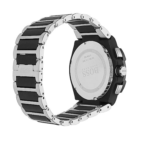 Shop Hugo Boss Supernova Black Dial Two Tone Steel Strap Watch for Men - 1513368 in USA