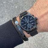 Hugo Boss Associate Black Dial Black Mesh Bracelet Watch for Men - 1513769 Buy Now By Hugo Boss