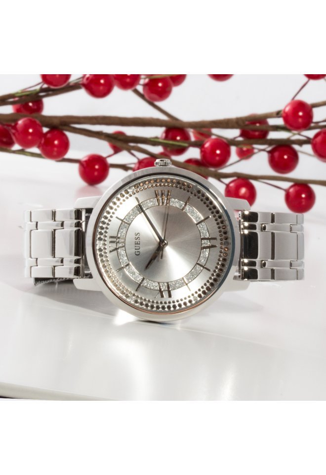 Guess Montauk Silver Dial Stainless Steel Watch For Women - W0933L1 Buy Now By Guess