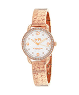 Coach Delancey White Dial Rose Gold Steel Strap Watch for Women - 14502355 Buy Now By Coach