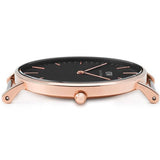 Daniel Wellington Classic Bayswater Black Dial Black NATO Strap Watch For Men - DW00100277 Buy Now By Daniel Wellington