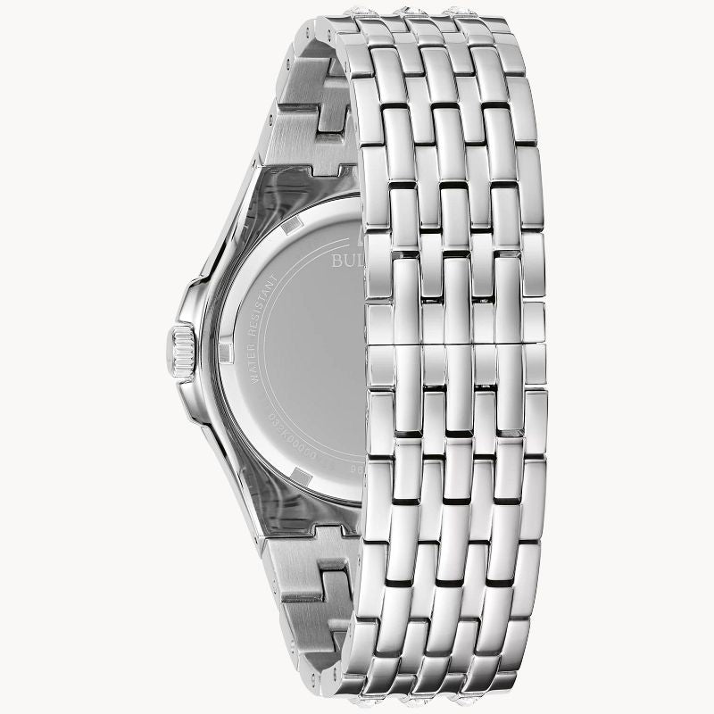 Bulova Phantom Classic Baguette Green Dial Silver Steel Strap Watch for Men - 96A253 Buy Now By Bulova