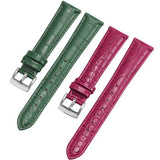 Shop Swarovski Octea Lux Chrono Red Dial Red Leather Strap Watch for Women - 5547642 in USA