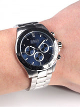 Hugo Boss Ikon Blue Dial Silver Steel Strap Watch for Men - 1512963 Buy Now By Hugo Boss