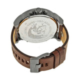 Shop Diesel Mr Daddy 2.0 Black Dial Brown Leather Strap Watch For Men - DZ7332 in USA