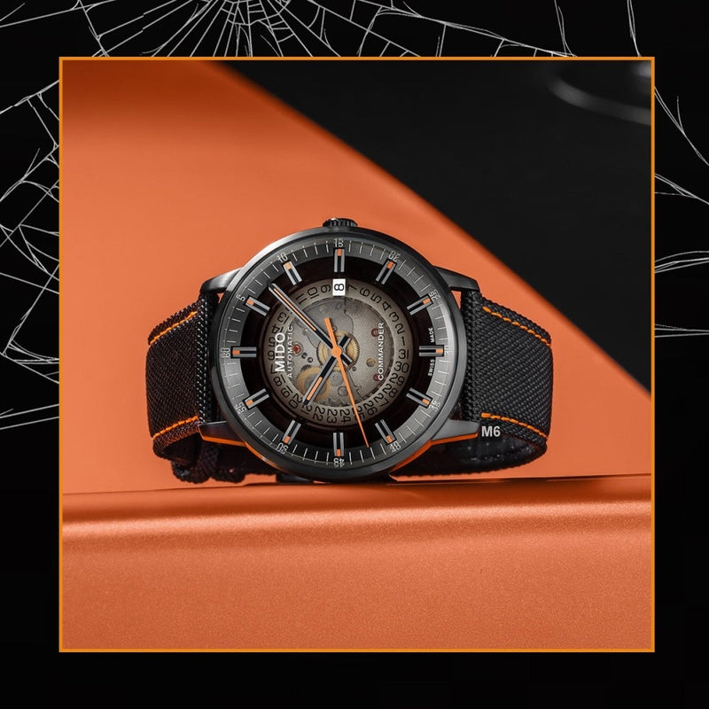 Mido Commander Automatic Gradient Black Dial Black Nylon Strap Watch For Men - M021.407.37.411.00 Buy Now By Mido