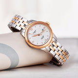 Tissot Le Locle Automatic Small Lady Silver Dial Two Tone Steel Strap Watch For Women - T41.2.183.33 Buy Now By Tissot