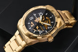 Fossil Bronson Automatic Skeleton Black Dial Gold Steel Strap Watch for Men - ME3257 Buy Now By Fossil