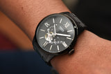 Fossil Townsman Multi Function Mechanical Black Dial Black Steel Strap Watch for Men - ME3062 Buy Now By Fossil
