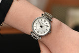Fossil Carlie Silver Dial Silver Steel Strap Watch for Women - ES4341 Buy Now By Fossil