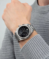 Emporio Armani Federico Chronograph Black Dial Silver Steel Strap Watch For Men - AR11560 Buy Now By Emporio Armani