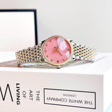 Gucci G Timeless Quartz Pink Dial Two Tone Steel Strap Watch For Women - YA1265030 Buy Now By Gucci