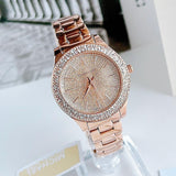 Michael Kors Liliane Three Hand Rose Gold Dial Rose Gold Steel Strap Watch For Women - MK4651 Buy Now By Michael Kors