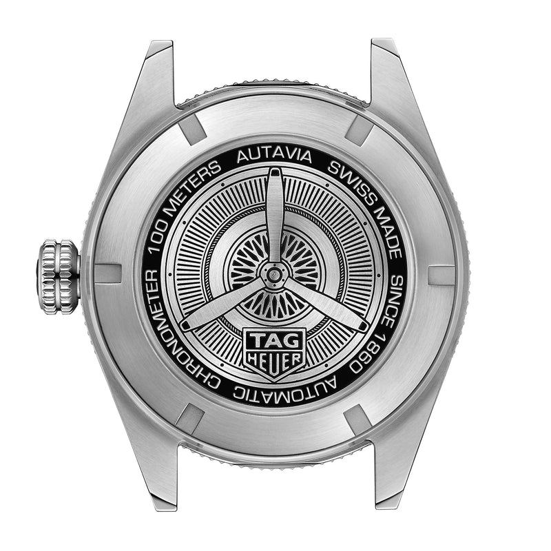 Tag Heuer Autavia Automatic Blue Dial Silver Steel Strap Watch for Men - WBE5116.EB0173 Buy Now By Tag Heuer
