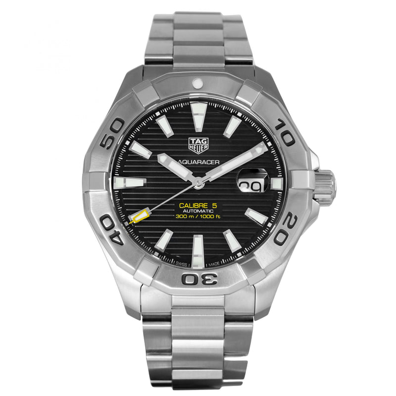 Shop Tag Heuer Aquaracer Black Dial Watch for Men - WAY2010.BA0927 in USA